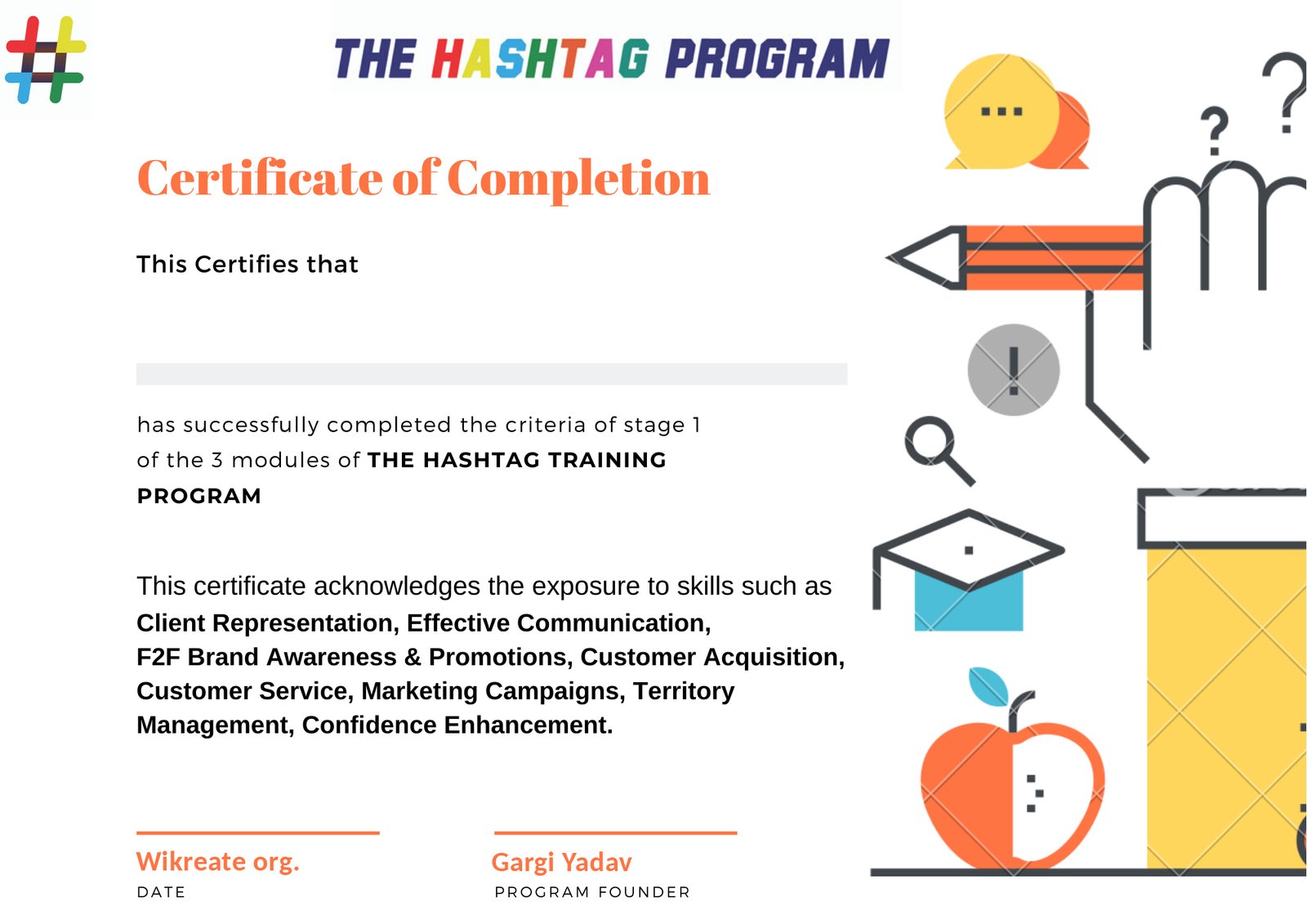 Foundation Certificate